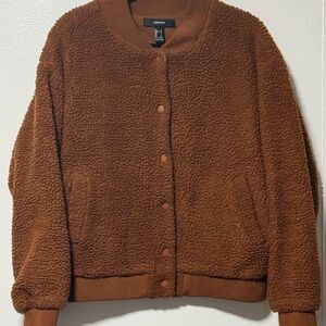 Forever 21 Warm Brown Bomber Jacket